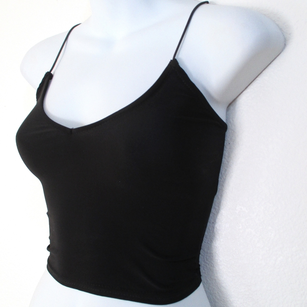 Slinky V Neck Crop Tank